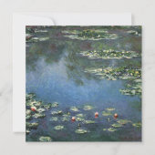 Waterlioenen van Claude Monet, bloemen Kaart (Voorkant)