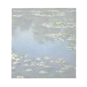 Waterlioenen van Claude Monet,  bloemen Notitieblok