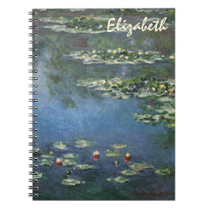 Waterlioenen van Claude Monet,  bloemen Notitieboek