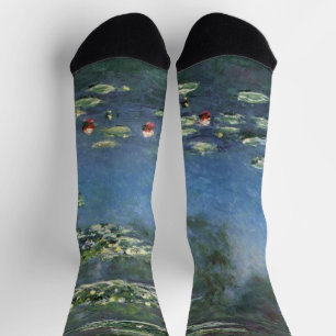 Waterlioenen van Claude Monet,  bloemen Sokken