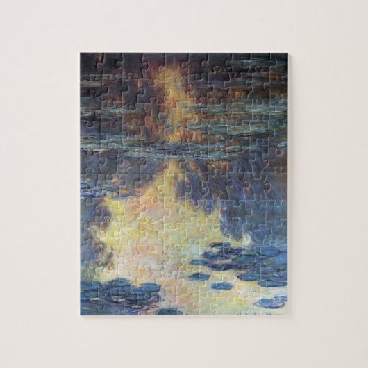 Waterlioenen van Claude Monet, impressionisme Legpuzzel (Verticaal)