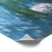 Waterlioenen van Claude Monet, impressionisme Poster (Hoek)