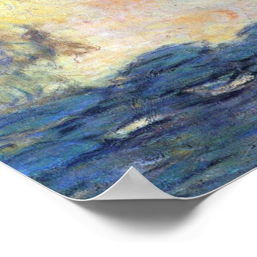 Waterlioenen van Claude Monet, impressionisme Poster (Hoek)