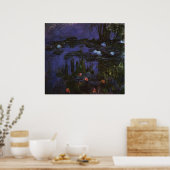 Waterlioenen van Claude Monet, impressionisme Poster (Keuken)