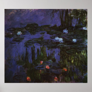 Waterlioenen van Claude Monet,  impressionisme Poster