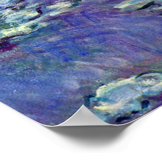 Waterlioenen van Claude Monet, impressionisme Poster (Hoek)