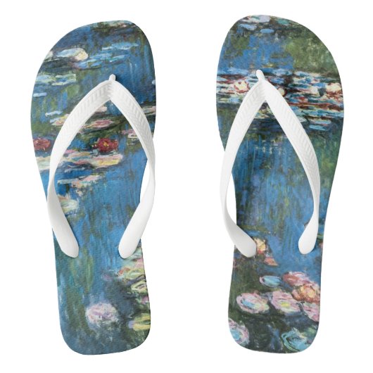Waterlioenen van Claude Monet,  impressionisme Teenslippers (Voetbed)