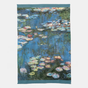 Waterlioenen van Claude Monet,  impressionisme Theedoek
