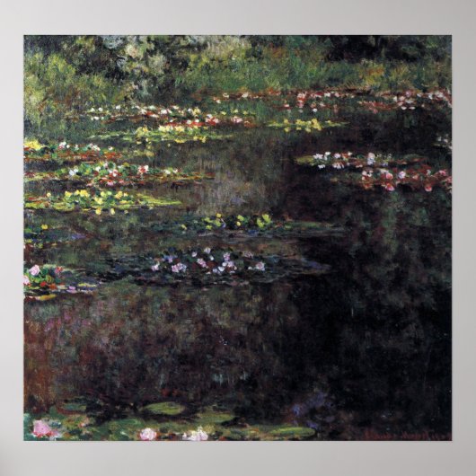 Waterlioenen van Claude Monet, Kunst Poster (Voorkant)