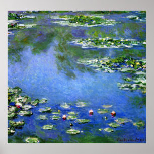 Waterlioenen van Claude Monet,  Kunst Poster