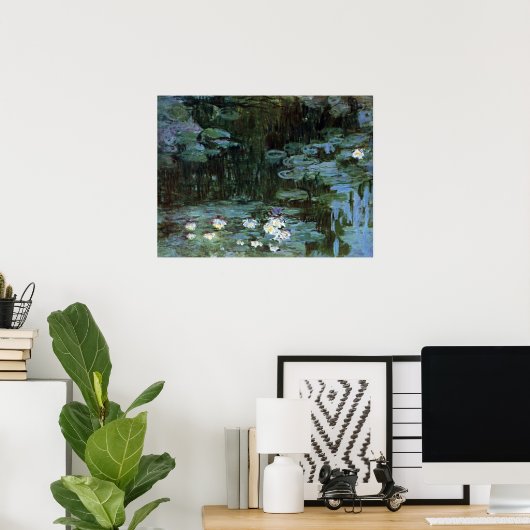 Waterlioenen van Claude Monet, Kunst Poster (Thuiskantoor)