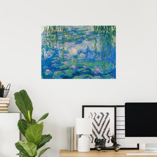Waterlioenen van Claude Monet Poster (Thuiskantoor)