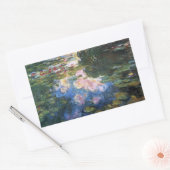 Waterlioenen van Claude Monet, tuinkunst Rechthoekige Sticker (Envelop)