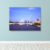 Waterloo Bridge Canvas Afdruk (Insitu (Houten vloer))