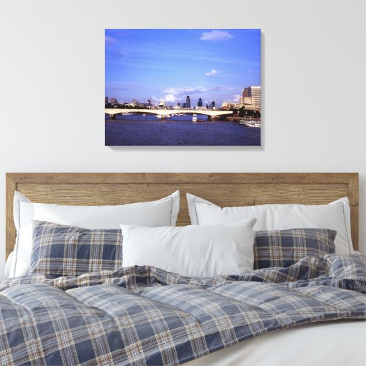 Waterloo Bridge Canvas Afdruk (Insitu (Slaapkamer))