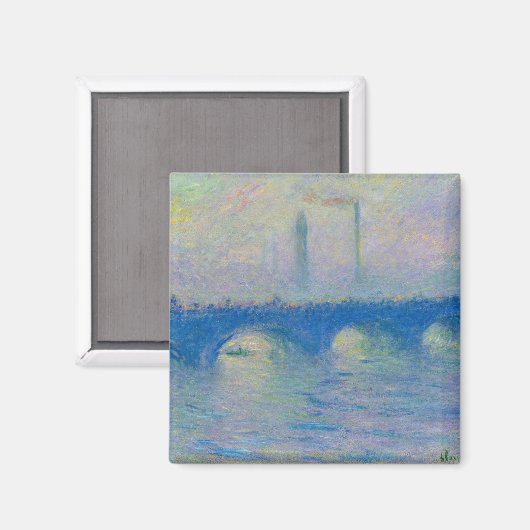 Waterloo Bridge, Fog Effect, 1899-1904, van Monet Magneet (Voorkant / Achterkant)