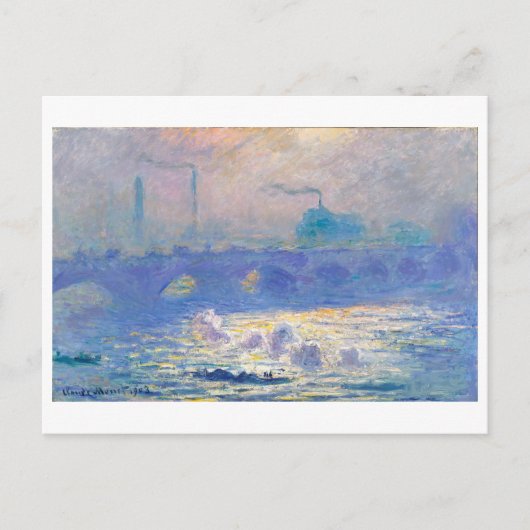 Waterloo Bridge (Londen), Monet Briefkaart (Voorkant)