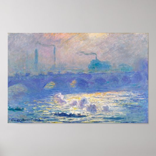 Waterloo Bridge (Londen), Monet Poster (Voorkant)