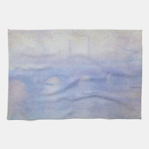 Waterloo Bridge, Mist Effect door Claude Monet Theedoek