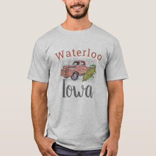 Waterloo, Iowa, vrachtwagen en Corn 2 T-shirt