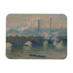 Waterloorbrug, grijze dag, 1903 (olie op doek) magneet
