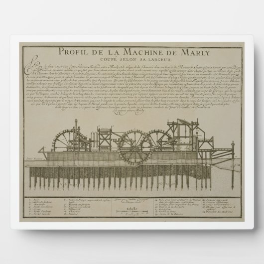 Watermachine bij Marly, c.1715 (graving) Fotoplaat (Voorkant)