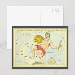 Waterman, Antieke Sterrenbeeld, Urania's Spiegel Briefkaart