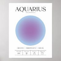 Waterman Blauwe Aura Poster