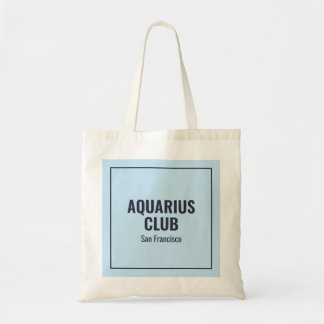 Waterman blauwe eenvoudige moderne verjaardag ster tote bag