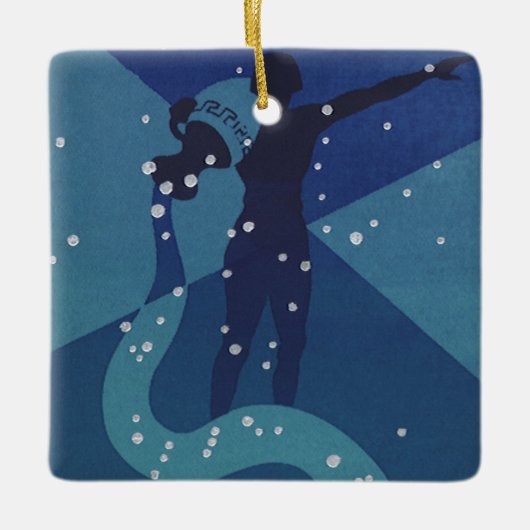 Waterman Constellatie,  Zodiac Astrologie Keramisch Ornament (Voorkant)