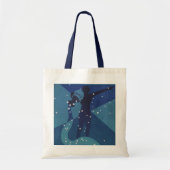 Waterman Constellatie,  Zodiac Astrologie Tote Bag (Voorkant)