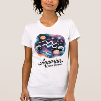 Waterman Cosmic Dreamer Waterverf sterrenbeeld T-shirt