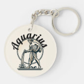 Waterman de Waterman Oude Zodiakstempel Sleutelhanger (Achterkant)