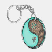 Waterman en aarde tijger sleutelhanger (Voorkant Links)