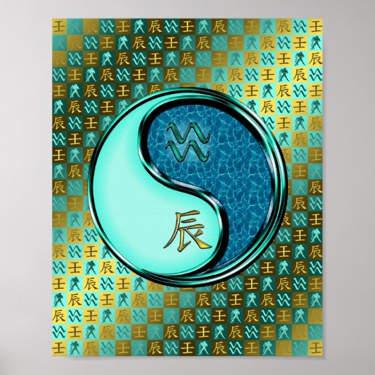 Waterman en waterdraak poster (Voorkant)