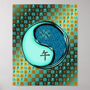 Waterman en Waterpaard Poster
