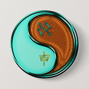 Waterman & Houten Aap Ronde Button 7,6 Cm