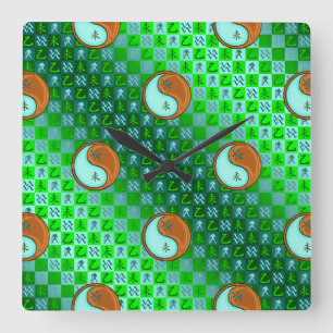 Waterman & Houten Geit Wandklok Vierkante Klok