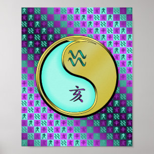 Waterman & Metalen Zwijn Poster