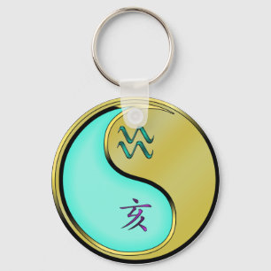 Waterman & Metalen Zwijn Sleutelhanger