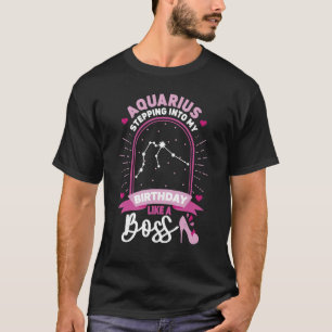 Waterman Stap in Astrologie Geboorte Geboorte T-shirt