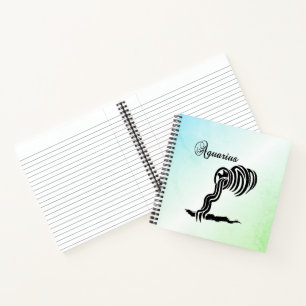 Waterman Sterrenbeeld en Symbool Blauw Groen Notitieboek