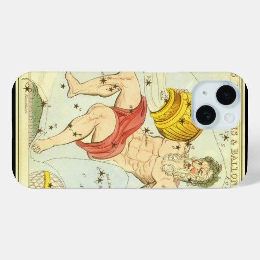 Waterman,  sterrenbeeld, Urania's Mirror Case-Mate iPhone Case (Achterkant (horizontaal))