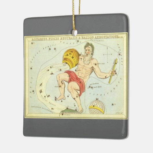 Waterman, sterrenbeeld, Urania's Mirror Keramisch Ornament (Links)