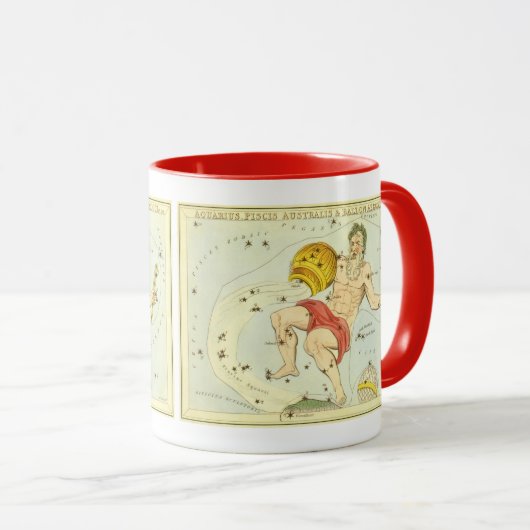 Waterman,  sterrenbeeld, Urania's Mirror Mok (Voorkant rechts)