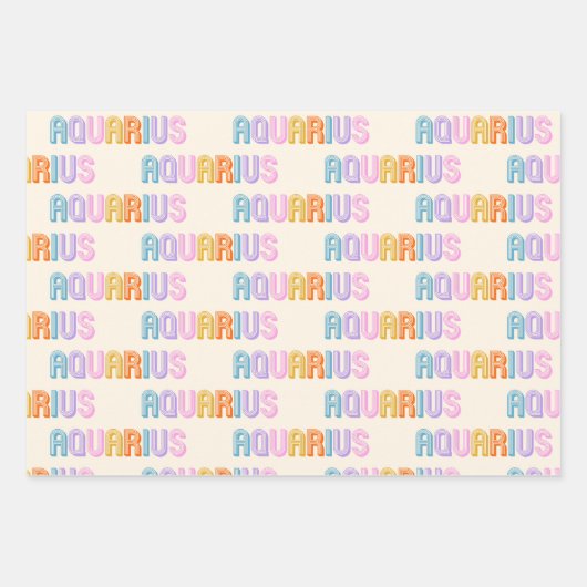 Waterman sterrenbeeld Verpakking Papier Blad Set v Inpakpapier Vel (Voorkant 3)