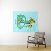 Waterman sterrenbeeld, vrouw met stromend water wandkleed (In Situ (horizontaal))