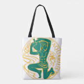 Waterman teken van de dierenriem op een draagtas (Achterkant)