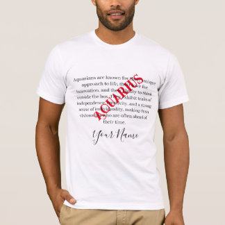 Waterman trekken en sterrenbeeld t-shirt