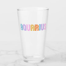Waterman typografie trendy zodiac kleurrijk